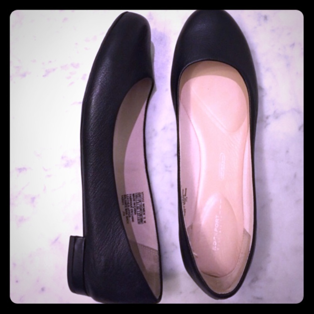Rockport Black Flats
